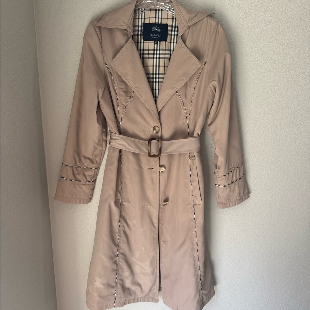 Burberry Tan Trench Coat with Belt